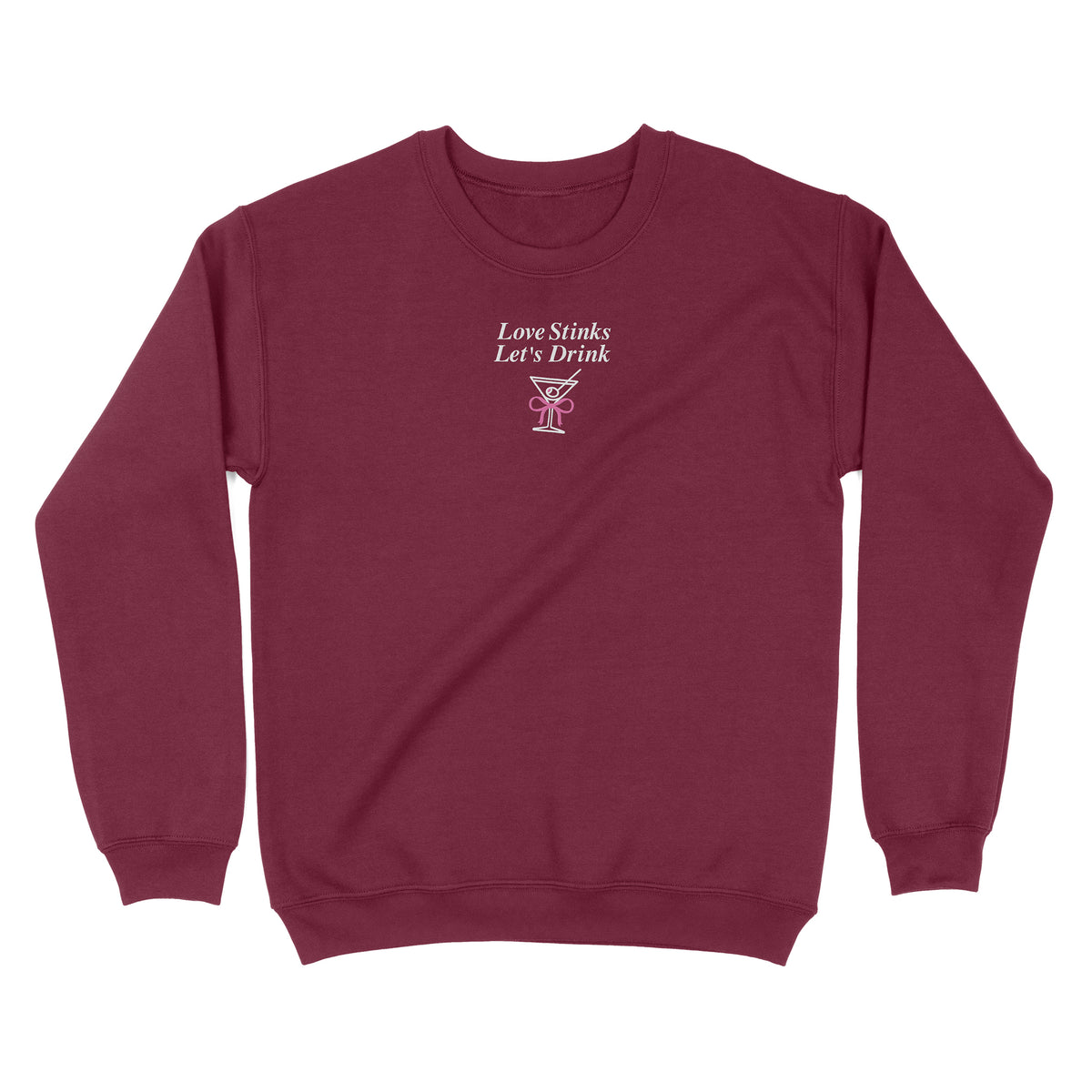Love Stinks Embroidered Sweatshirt