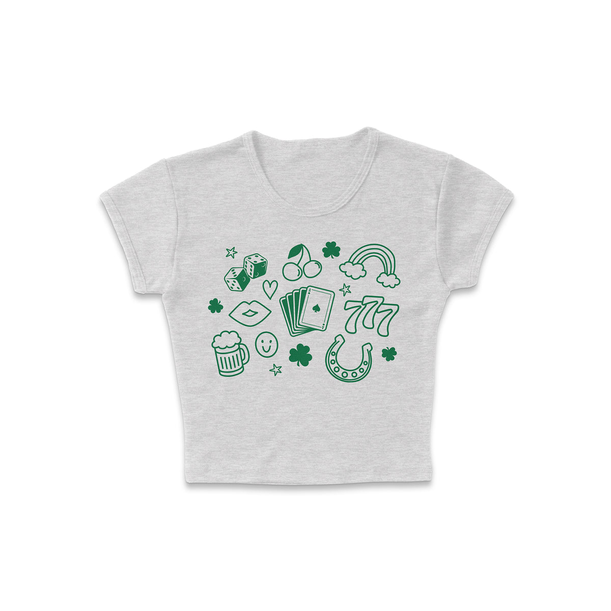 Lucky Doodles Micro Rib Baby Tee