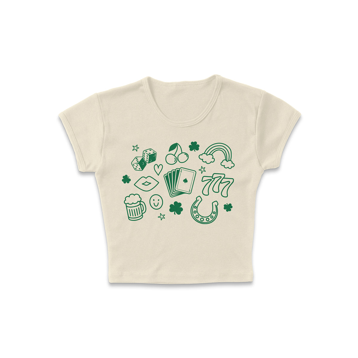 Lucky Doodles Micro Rib Baby Tee