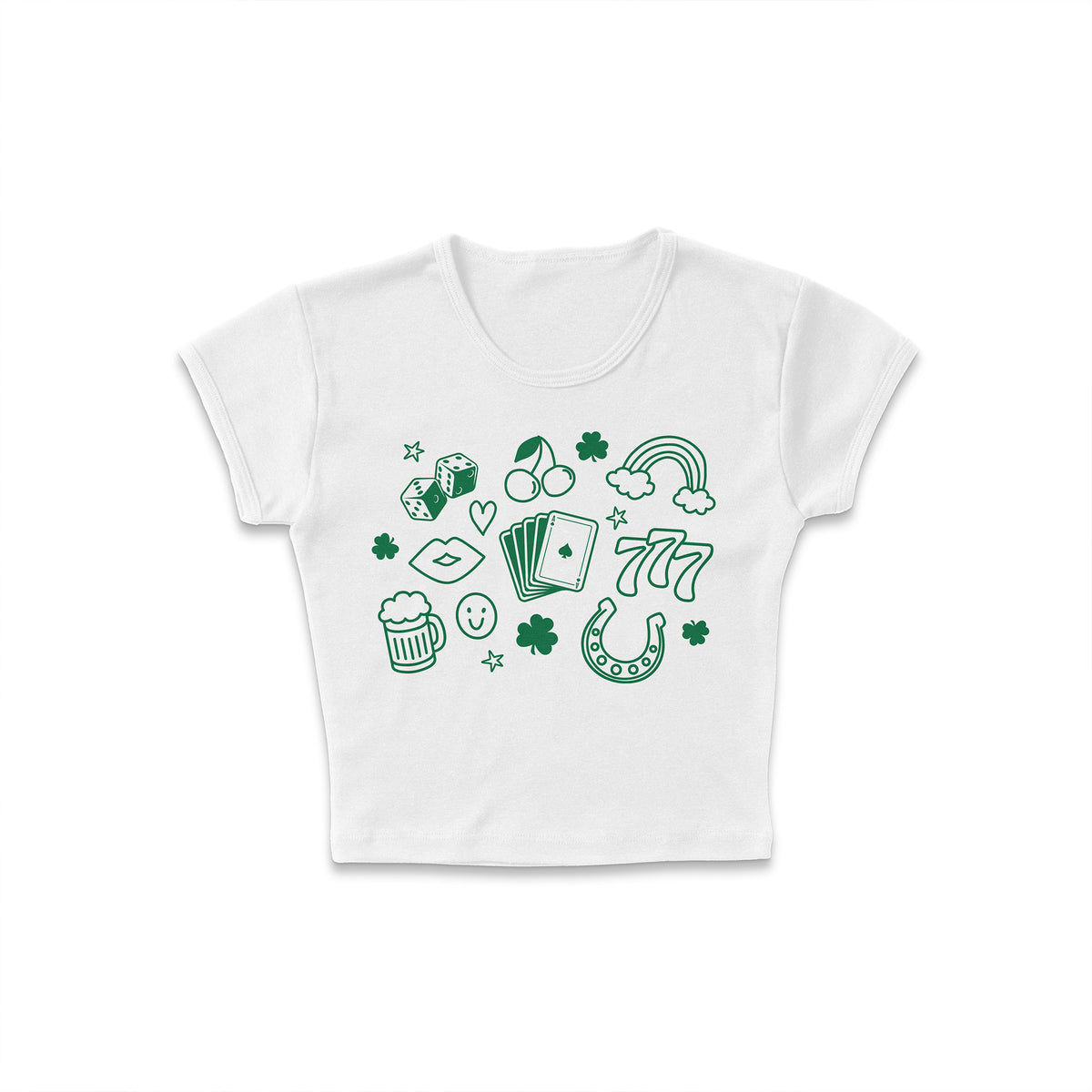Lucky Doodles Micro Rib Baby Tee
