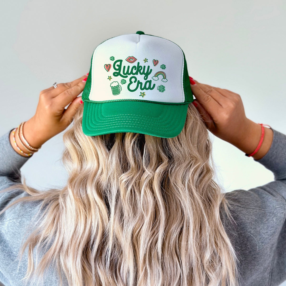 Lucky Era Doodles Mesh Back Trucker Hat