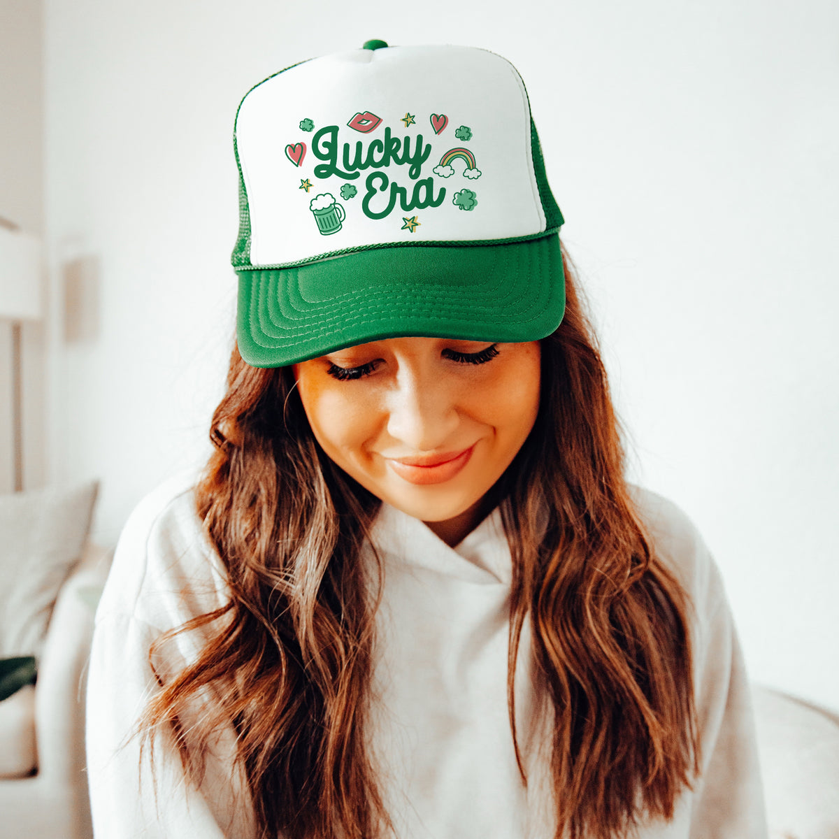 Lucky Era Doodles Mesh Back Trucker Hat