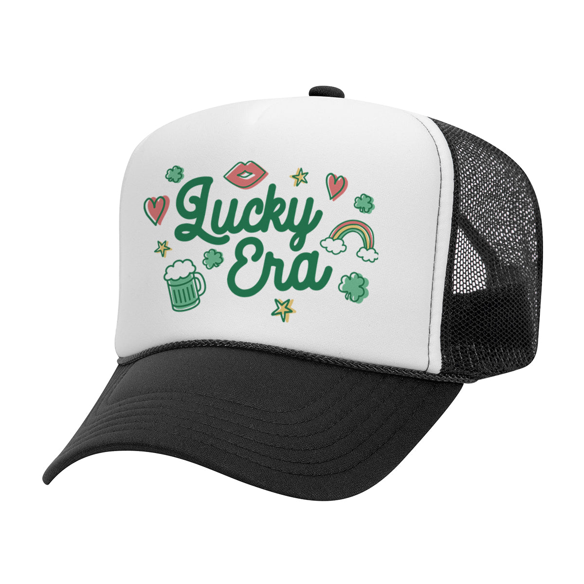 Lucky Era Doodles Mesh Back Trucker Hat
