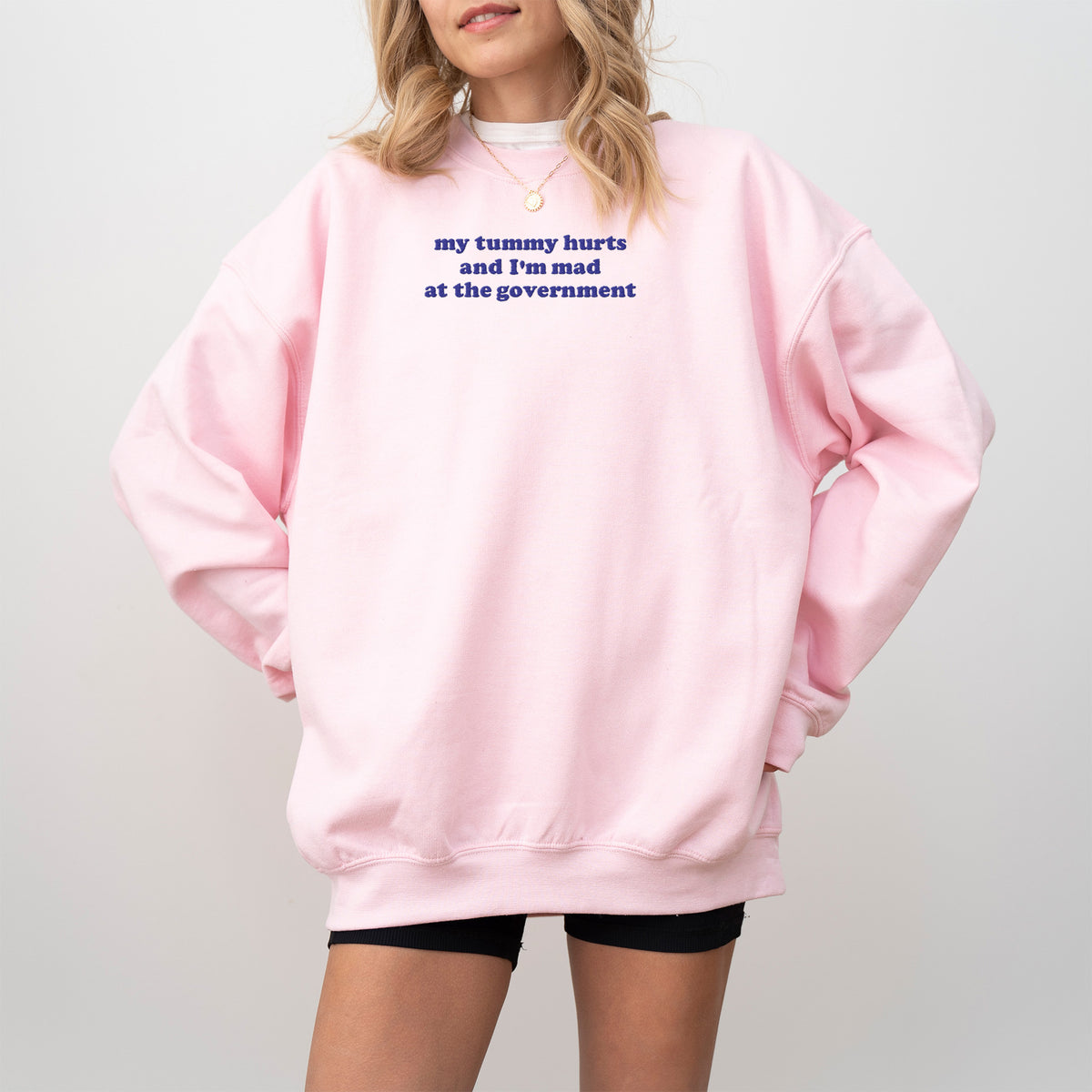 Mad At The Government Embroidered Sweatshirt