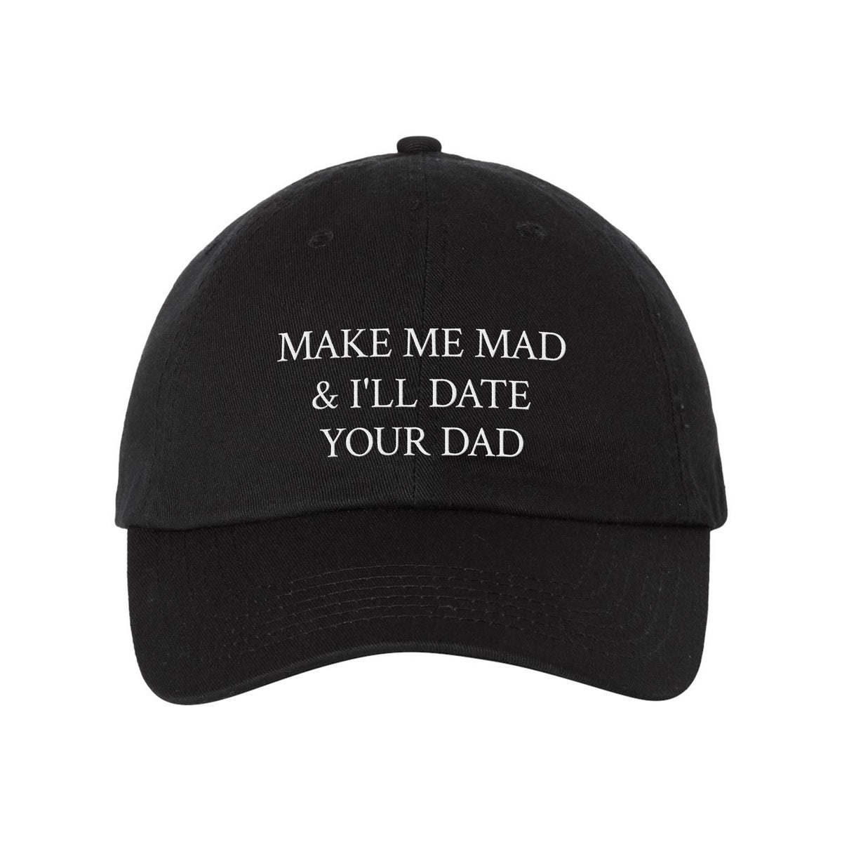 Make Me Mad Embroidered Bio-Washed Classic Dad Hat