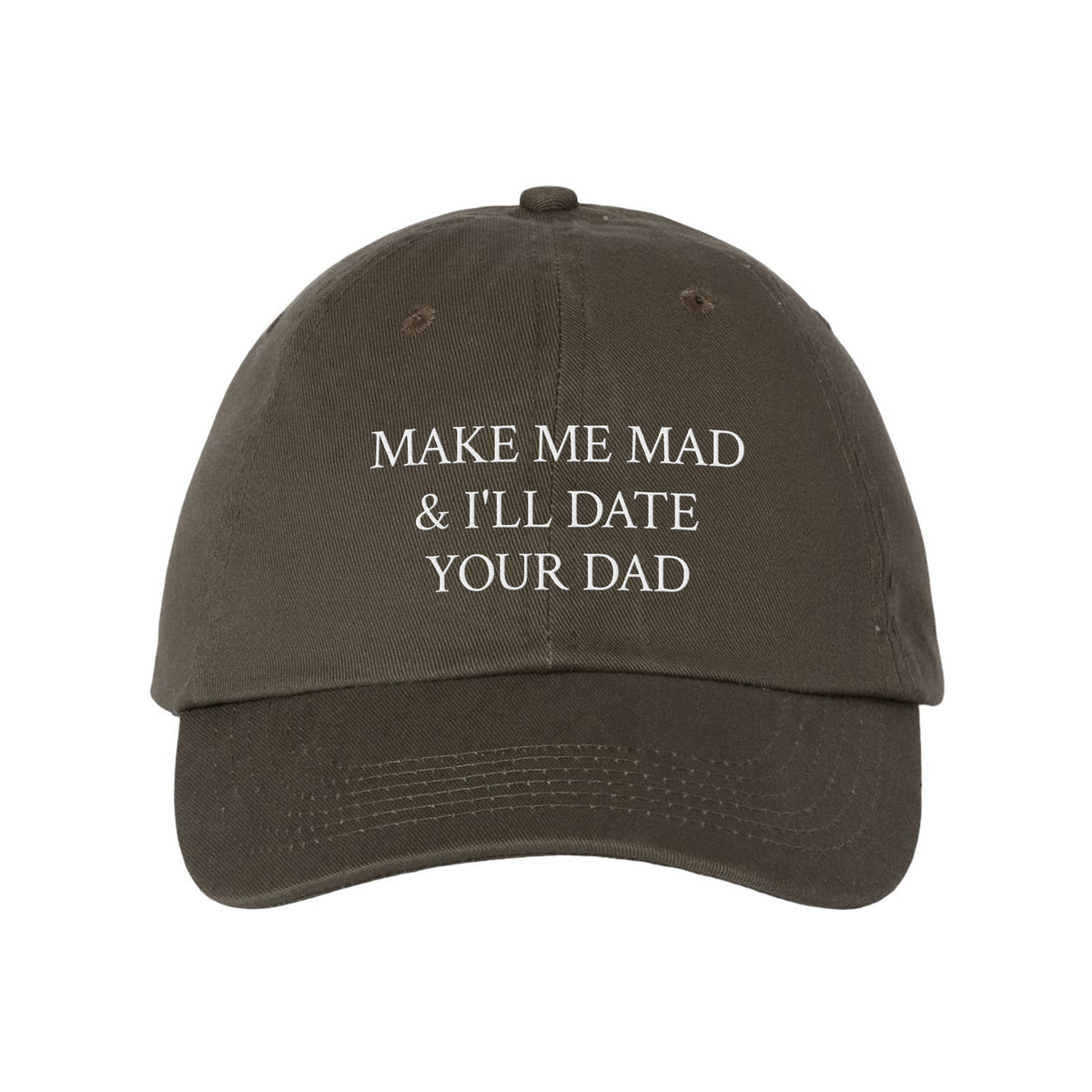 Make Me Mad Embroidered Bio-Washed Classic Dad Hat
