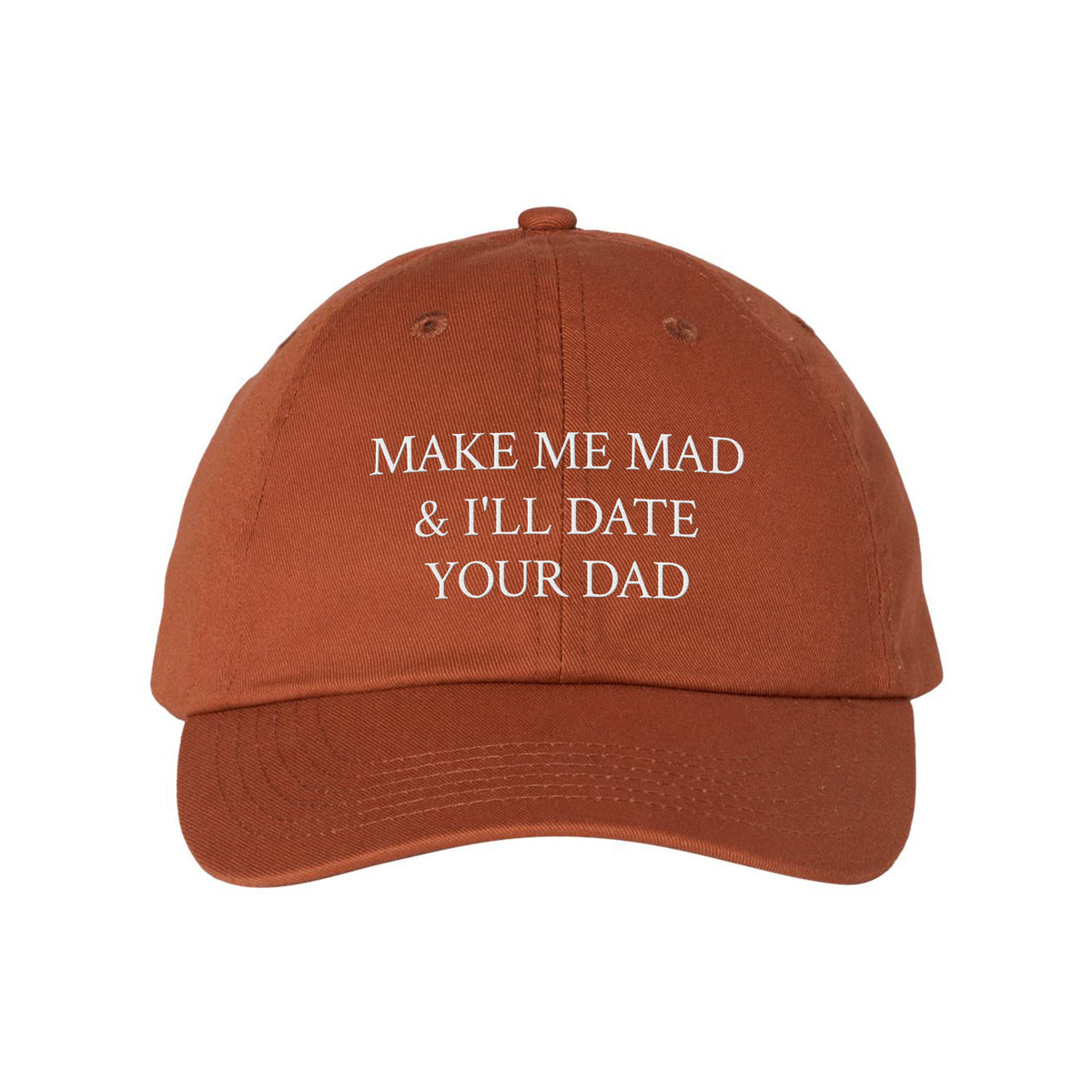 Make Me Mad Embroidered Bio-Washed Classic Dad Hat