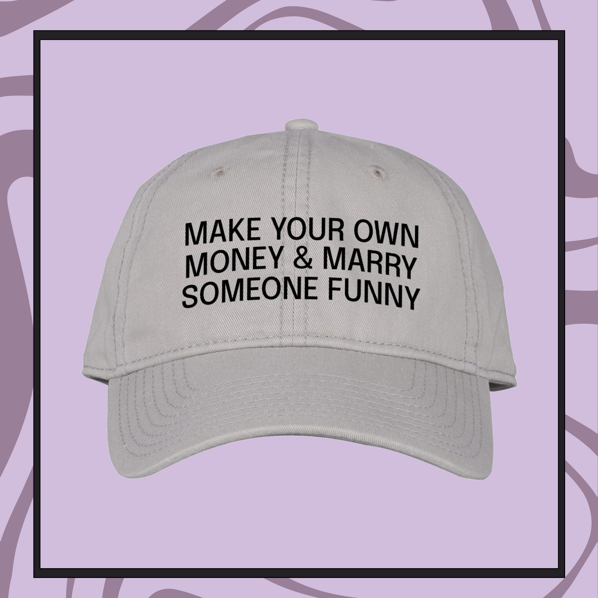 Money and Funny Embroidered Classic Twill Cap