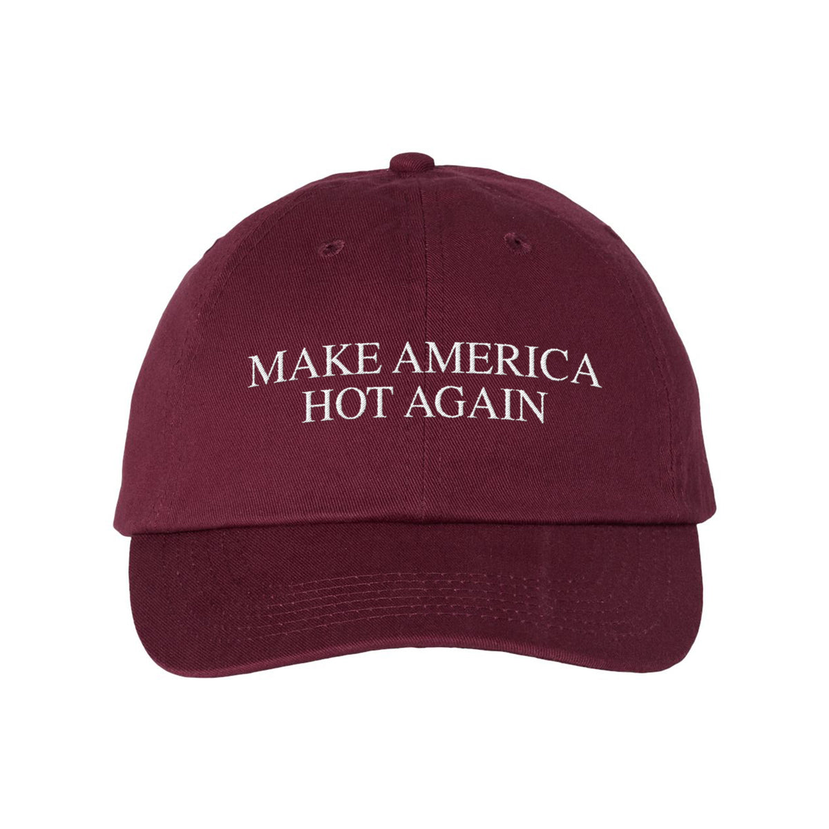 Make USA Hot Embroidered Bio-Washed Classic Dad Hat