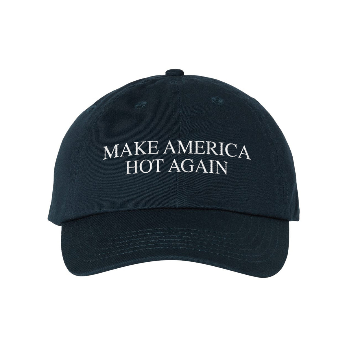 Make USA Hot Embroidered Bio-Washed Classic Dad Hat