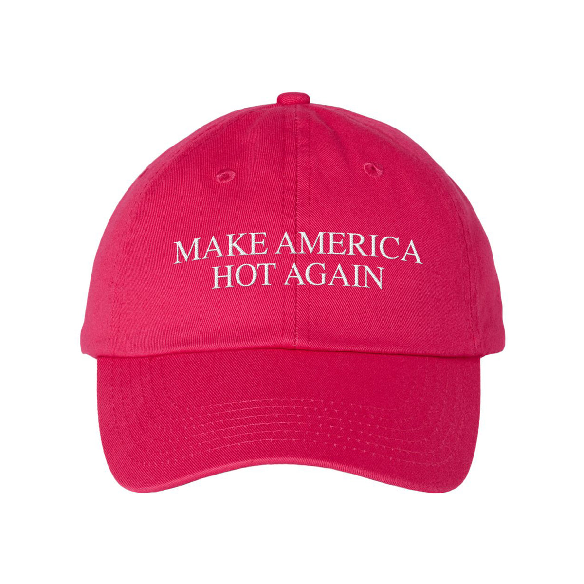 Make USA Hot Embroidered Bio-Washed Classic Dad Hat