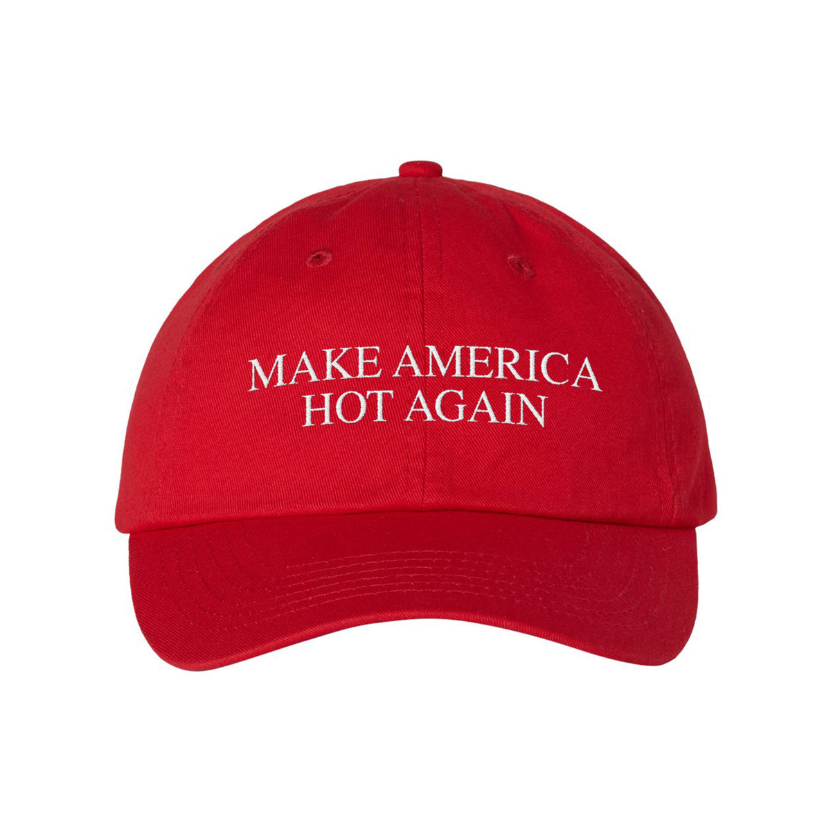 Make USA Hot Embroidered Bio-Washed Classic Dad Hat