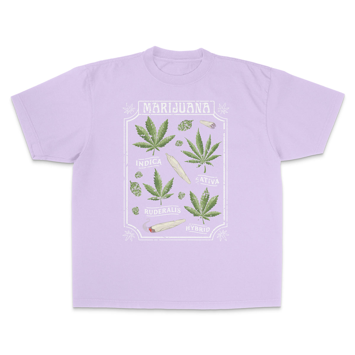 Marijuana Chart Garment-Dyed Heavyweight Shirt