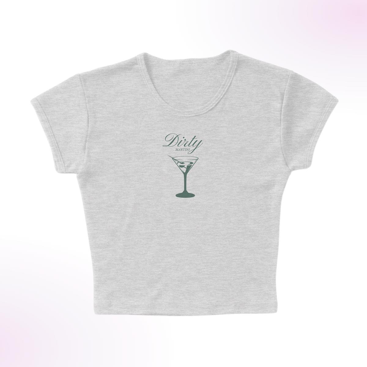 Simple Dirty Martini Micro Rib Baby Tee