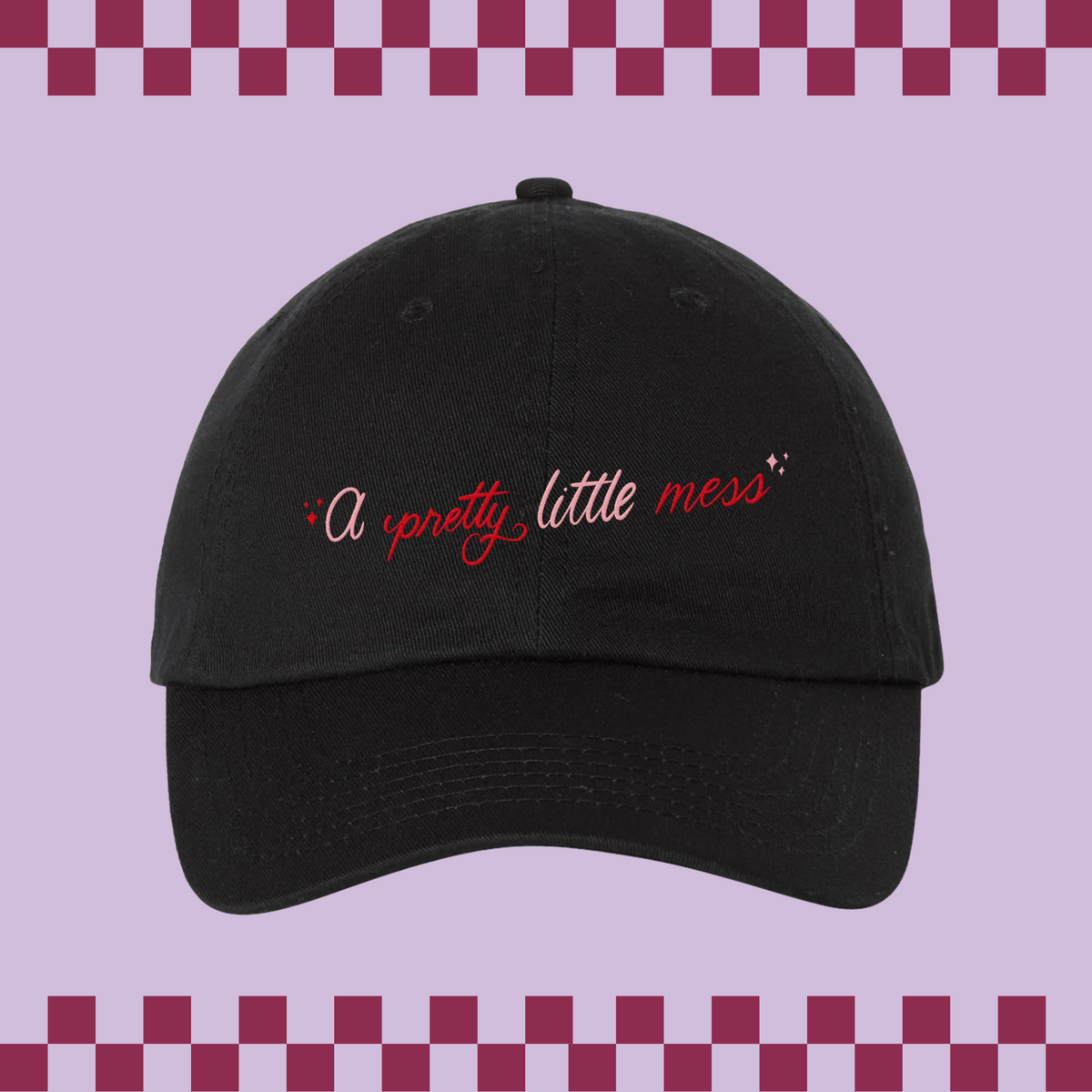 Pretty Little Mess Embroidered Bio-Washed Classic Dad Hat