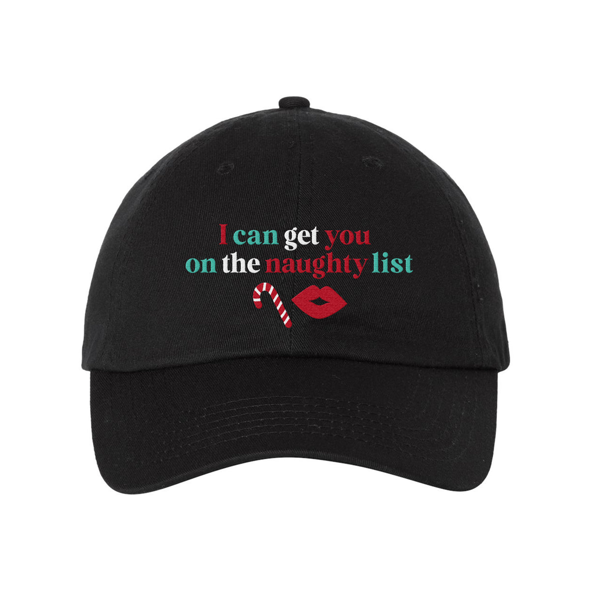 Naughty List Embroidered Bio-Washed Classic Dad Hat