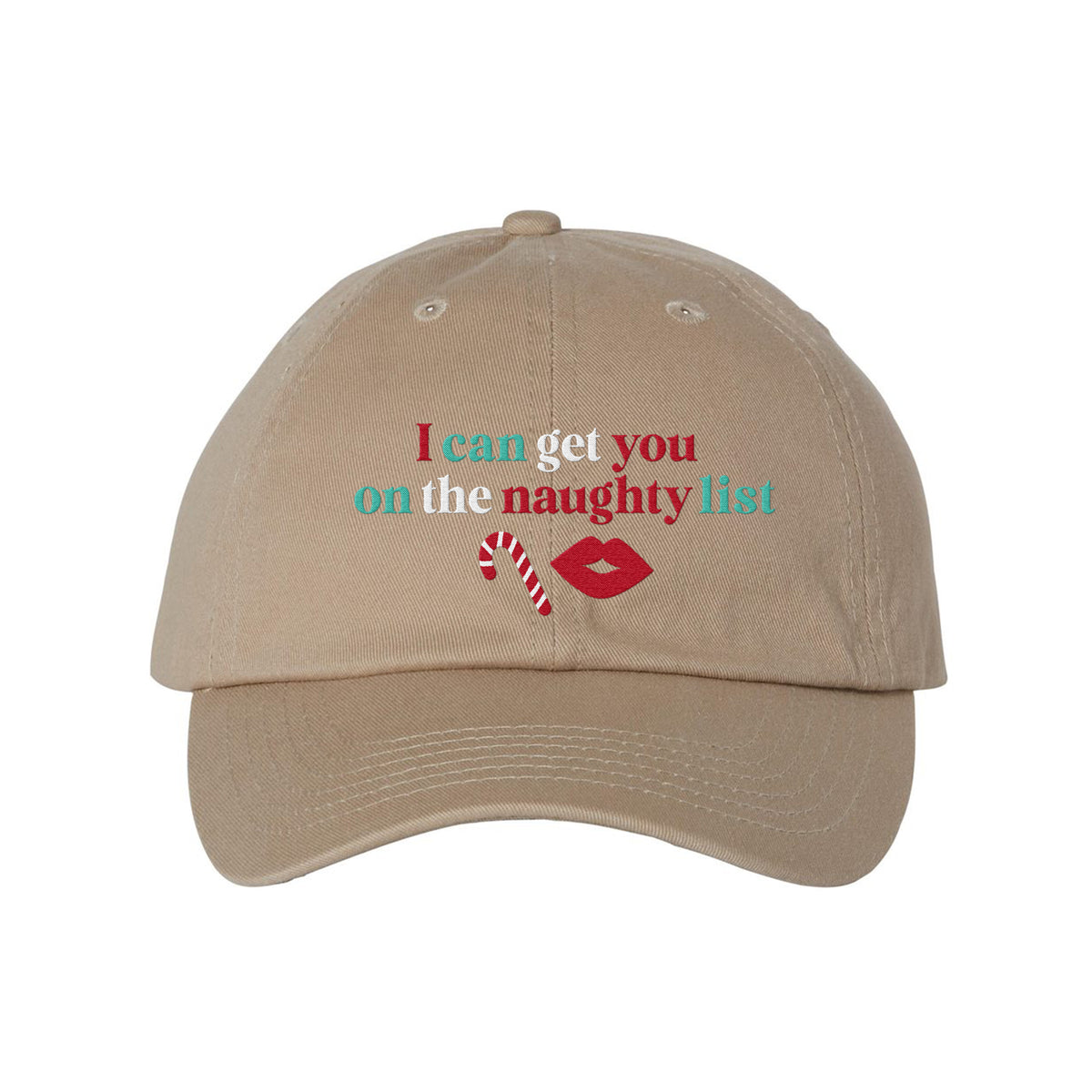 Naughty List Embroidered Bio-Washed Classic Dad Hat
