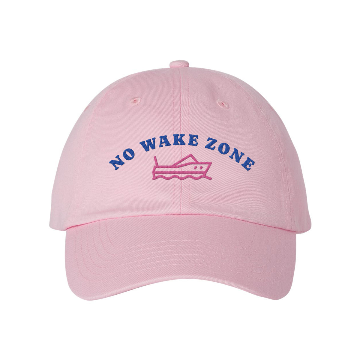 No Wake Zone Embroidered Bio-Washed Classic Dad Hat