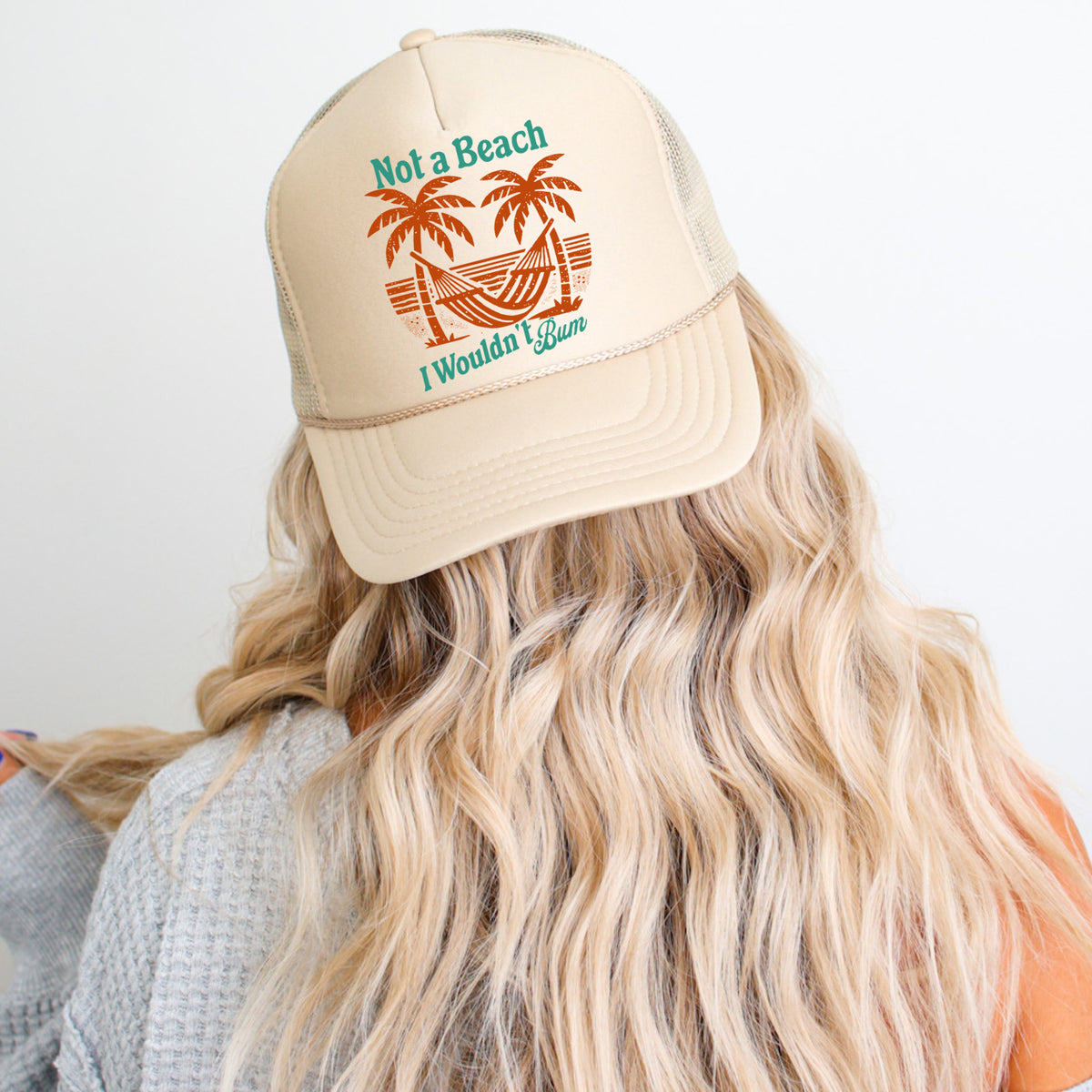 Not a Beach Mesh Back Trucker Hat