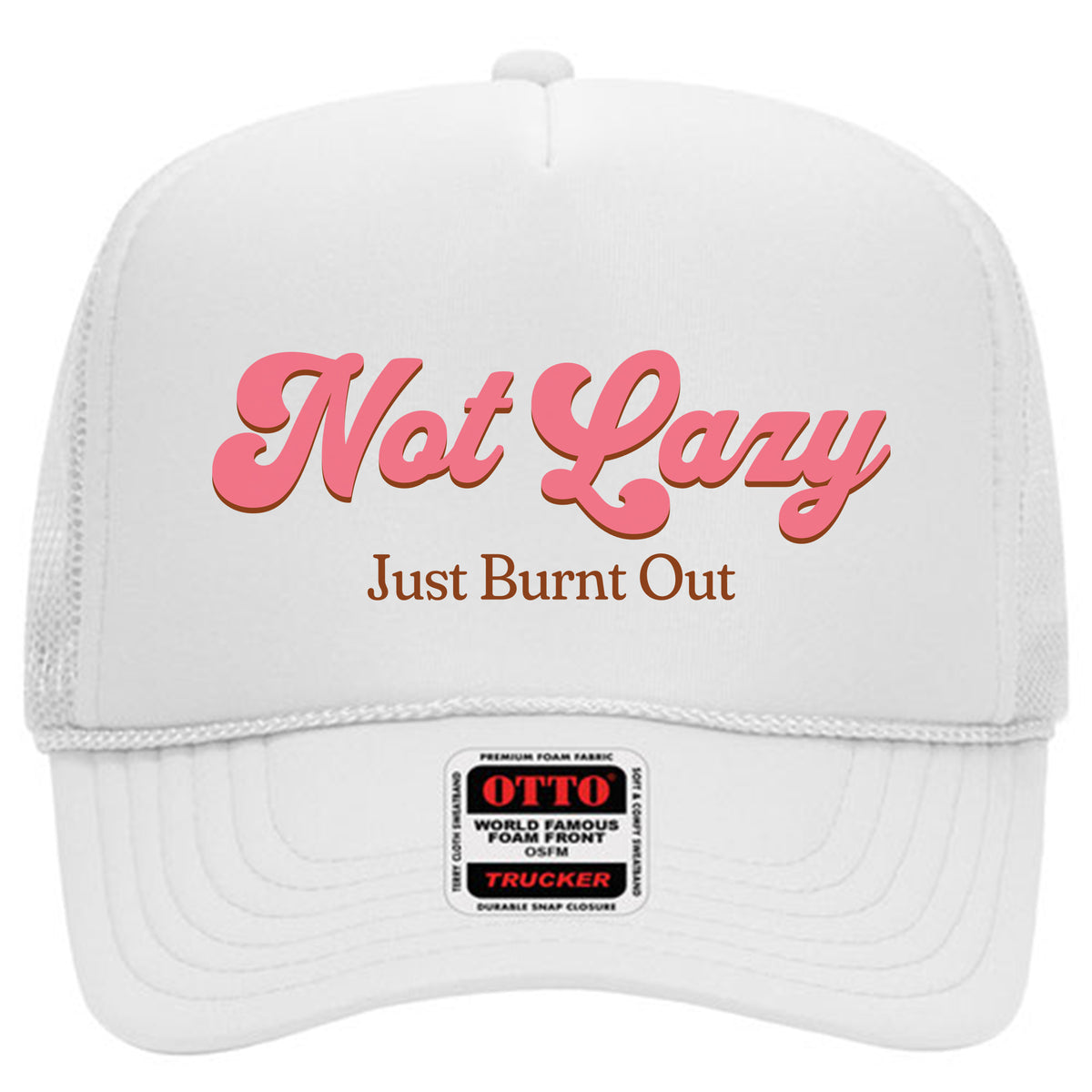Not Lazy Mesh Back Trucker Hat
