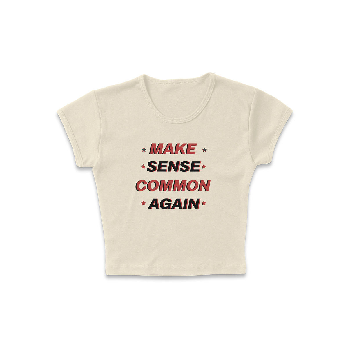 Not So Common Sense Micro Rib Baby Tee