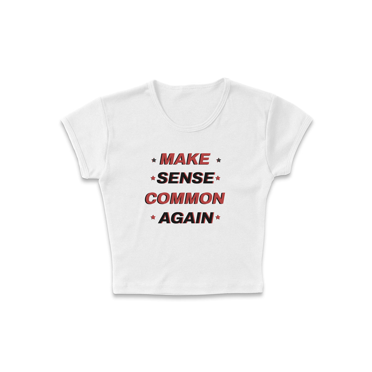 Not So Common Sense Micro Rib Baby Tee