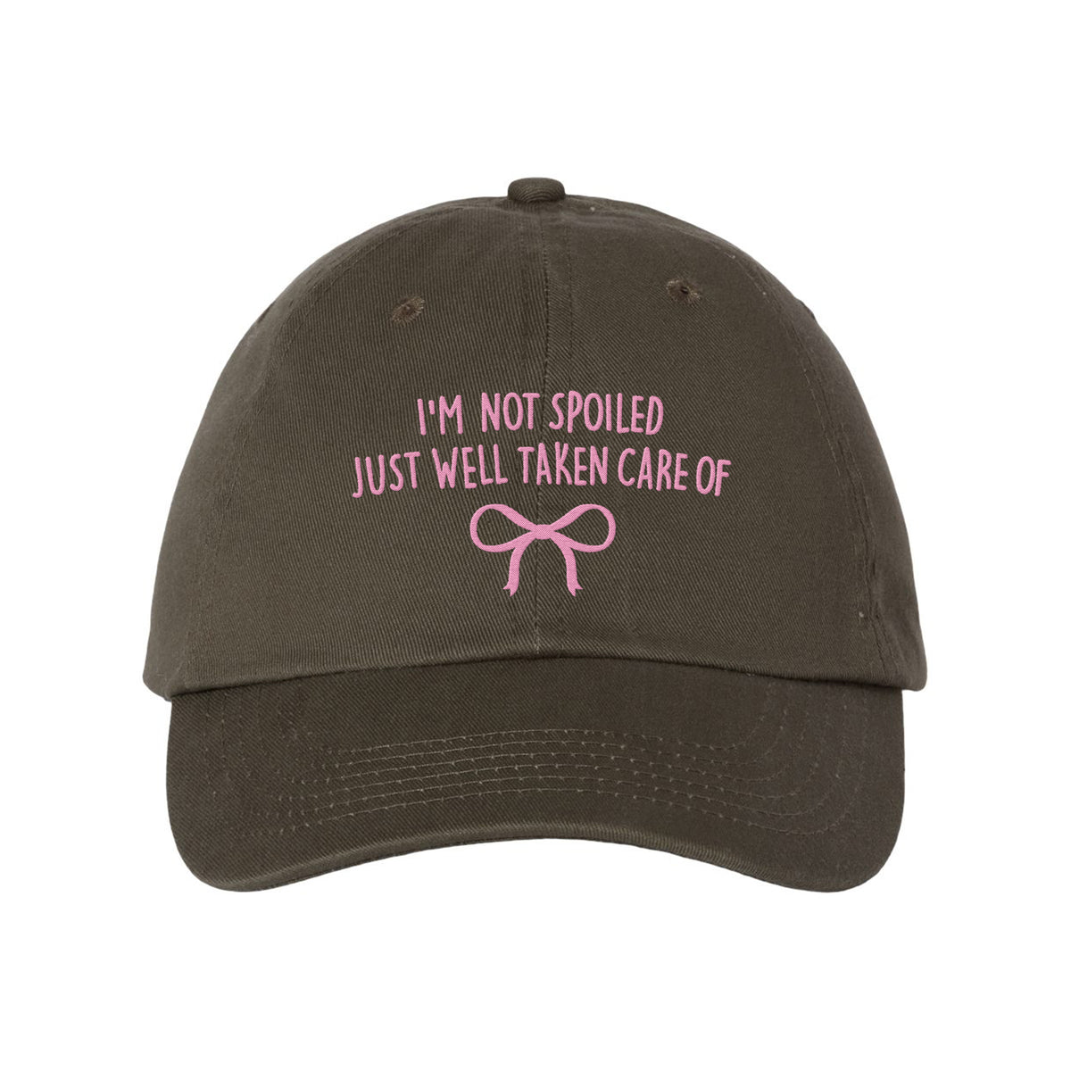 Not Spoiled Embroidered Bio-Washed Classic Dad Hat