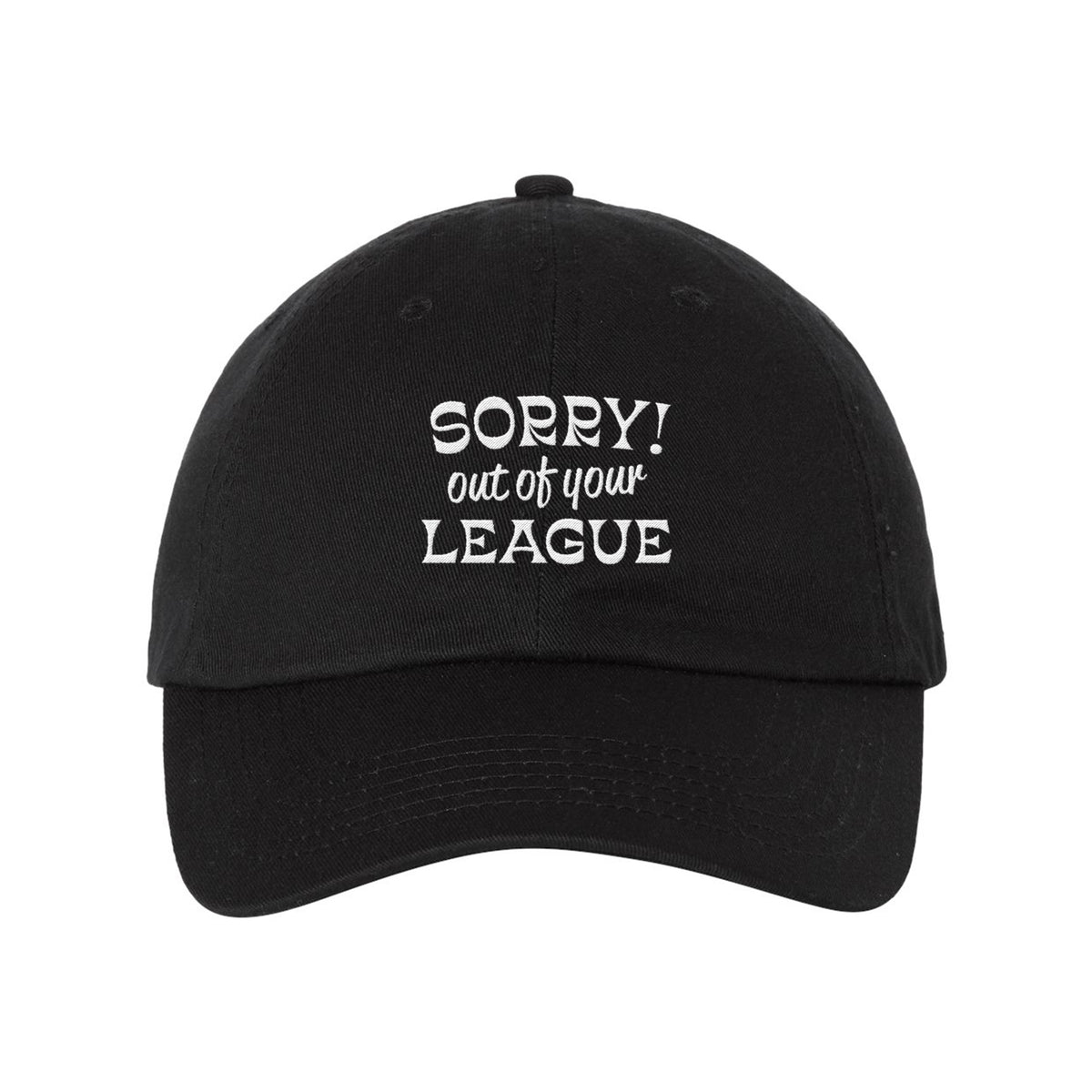 Out Of League Embroidered Bio-Washed Classic Dad Hat