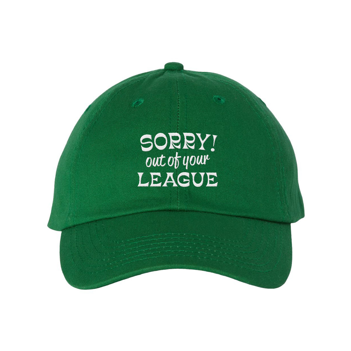 Out Of League Embroidered Bio-Washed Classic Dad Hat
