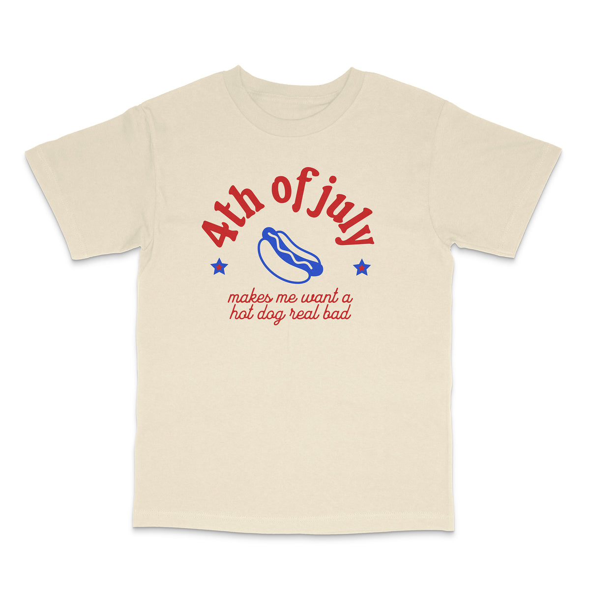 Patriotic Hot Dog Heavyweight Shirt