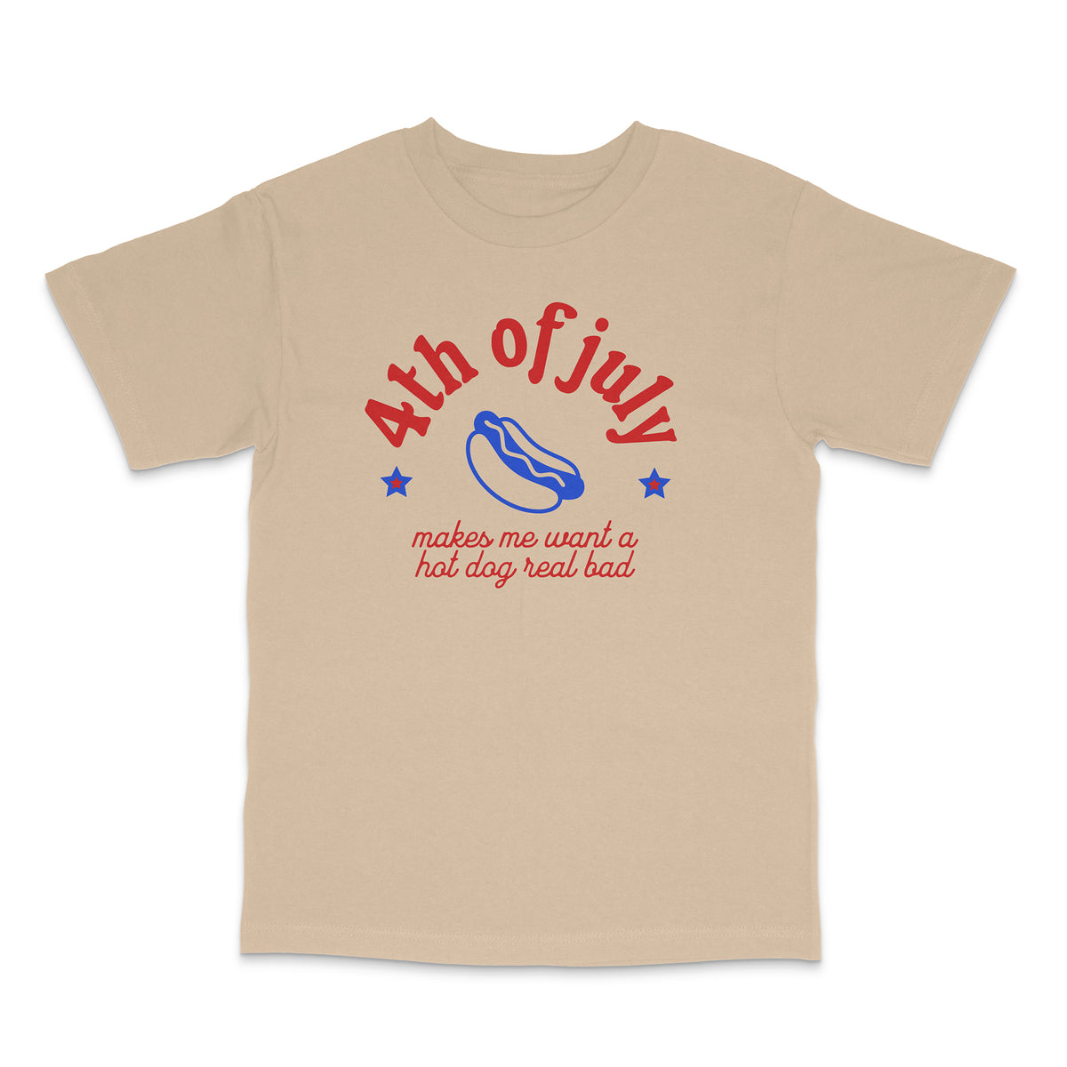 Patriotic Hot Dog Heavyweight Shirt