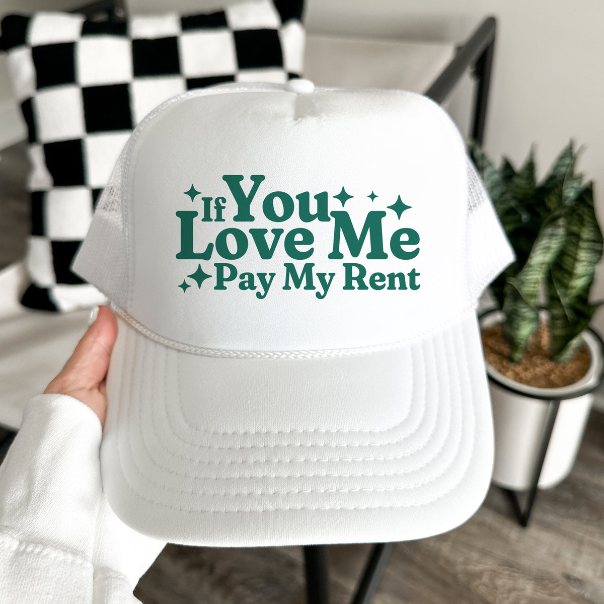 Pay My Rent Mesh Back Trucker Hat