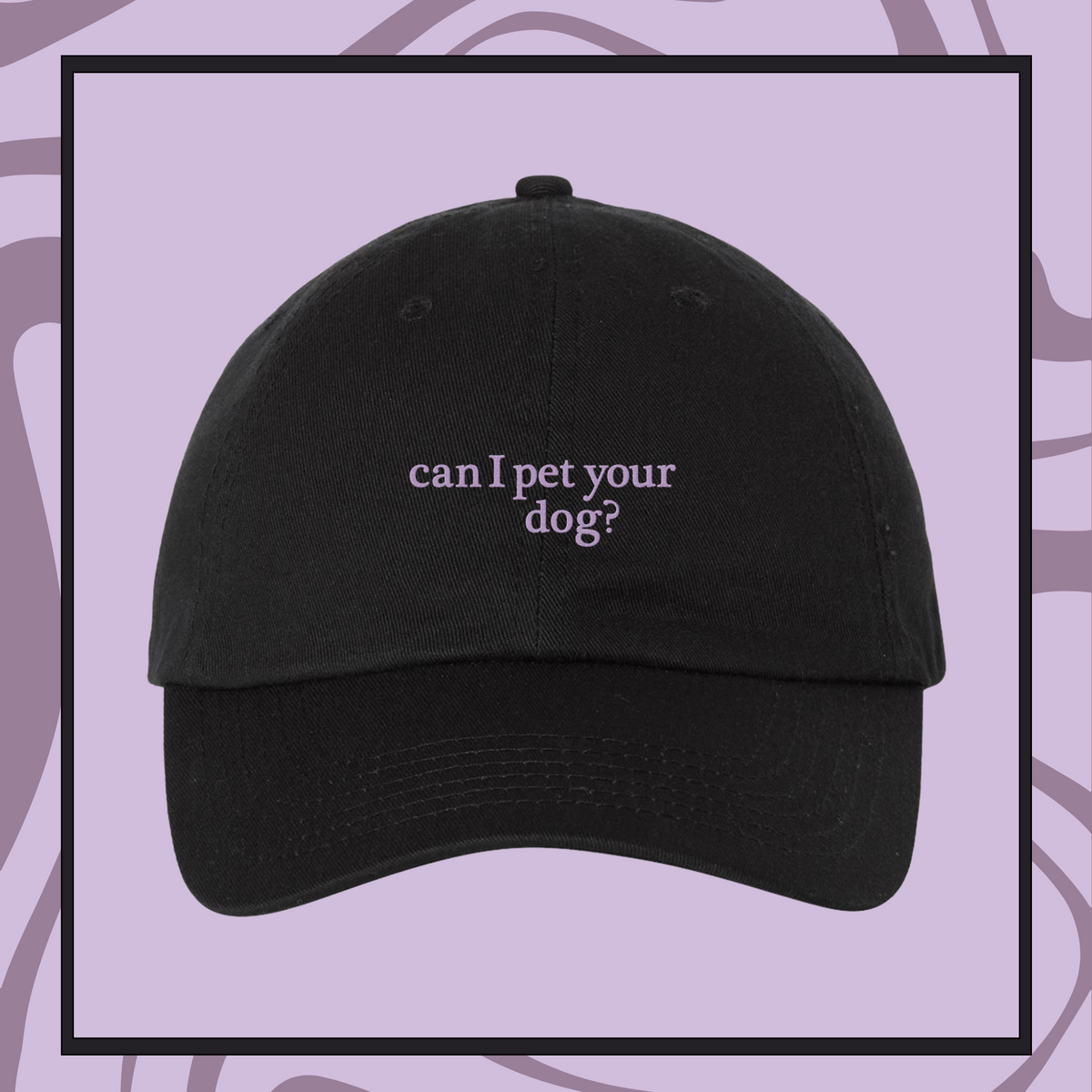 Dog Pets Embroidered Bio-Washed Classic Dad Hat