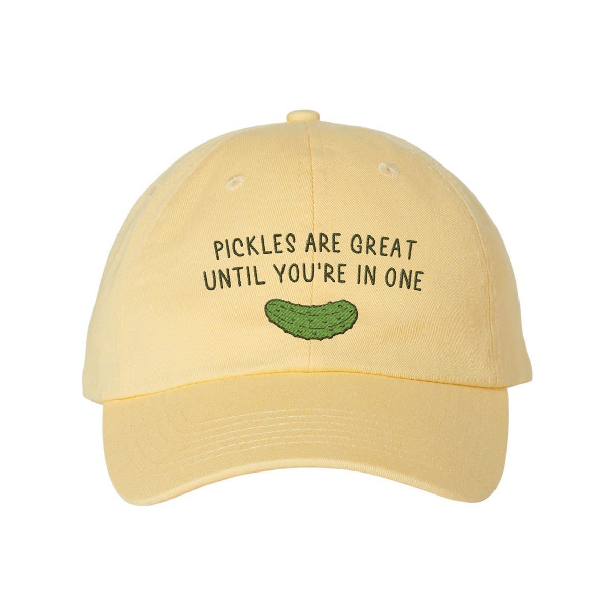 Pickles Are Great Embroidered Bio-Washed Classic Dad Hat