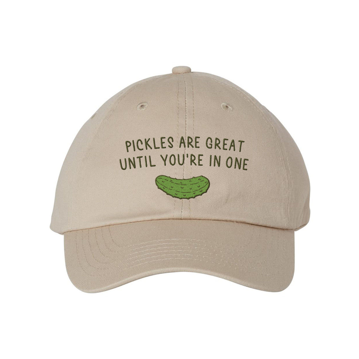 Pickles Are Great Embroidered Bio-Washed Classic Dad Hat