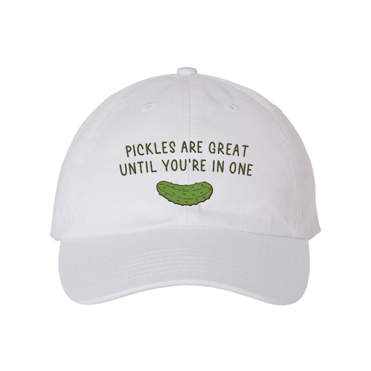 Pickles Are Great Embroidered Bio-Washed Classic Dad Hat