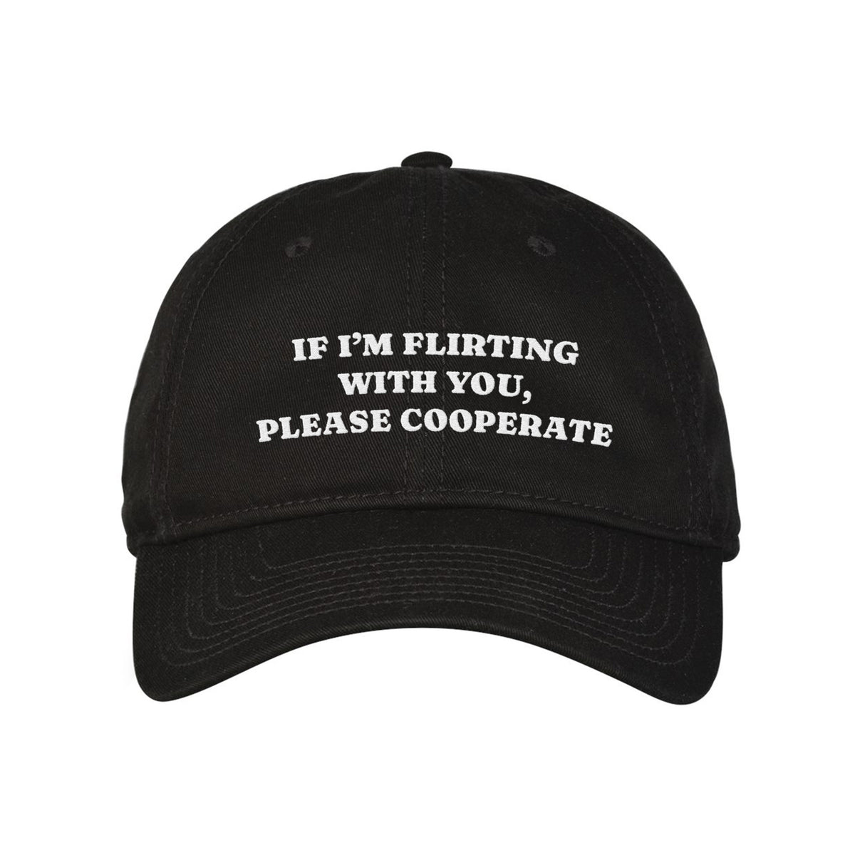 Please Cooperate Embroidered Classic Twill Cap