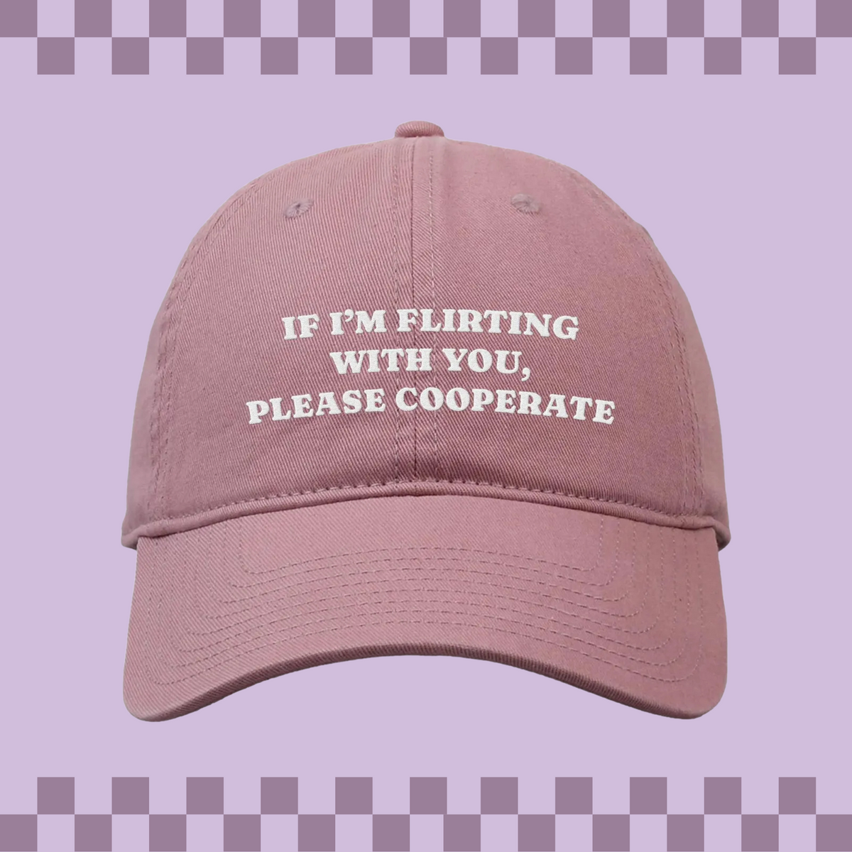 Please Cooperate Embroidered Classic Twill Cap