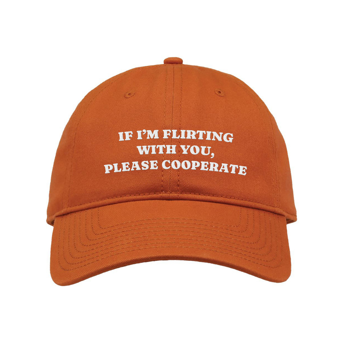 Please Cooperate Embroidered Classic Twill Cap