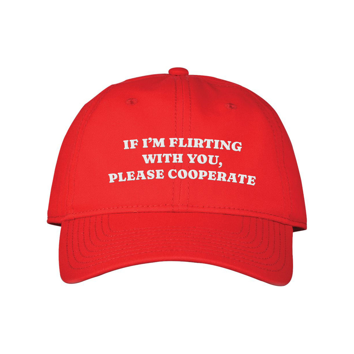 Please Cooperate Embroidered Classic Twill Cap