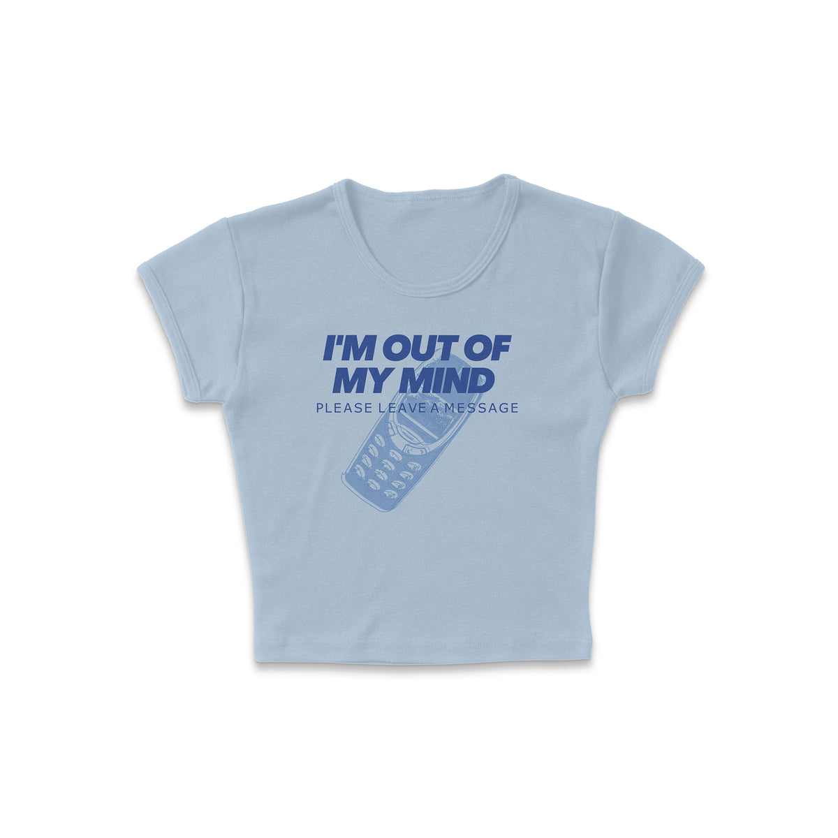 Please Leave A Message Micro Rib Baby Tee