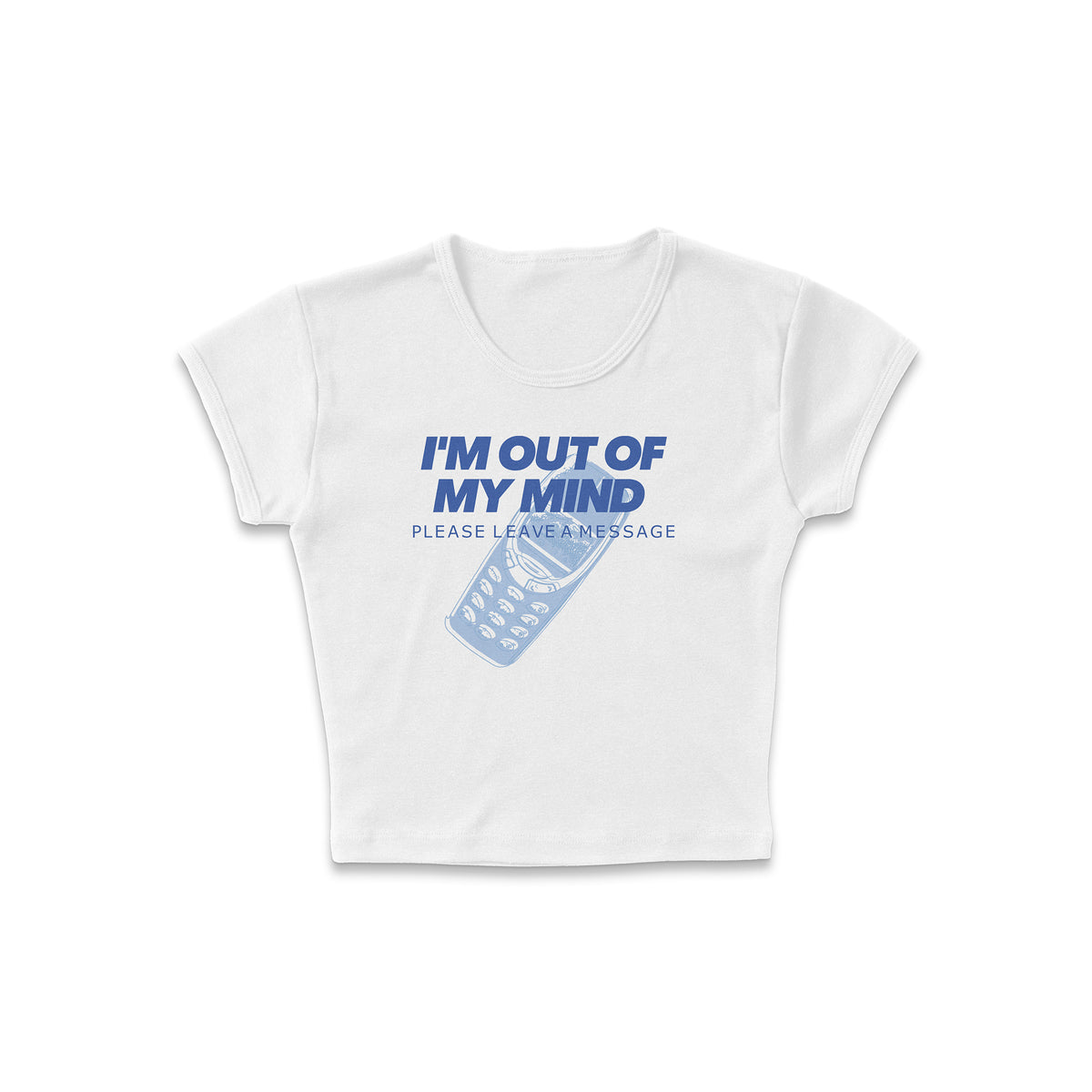 Please Leave A Message Micro Rib Baby Tee
