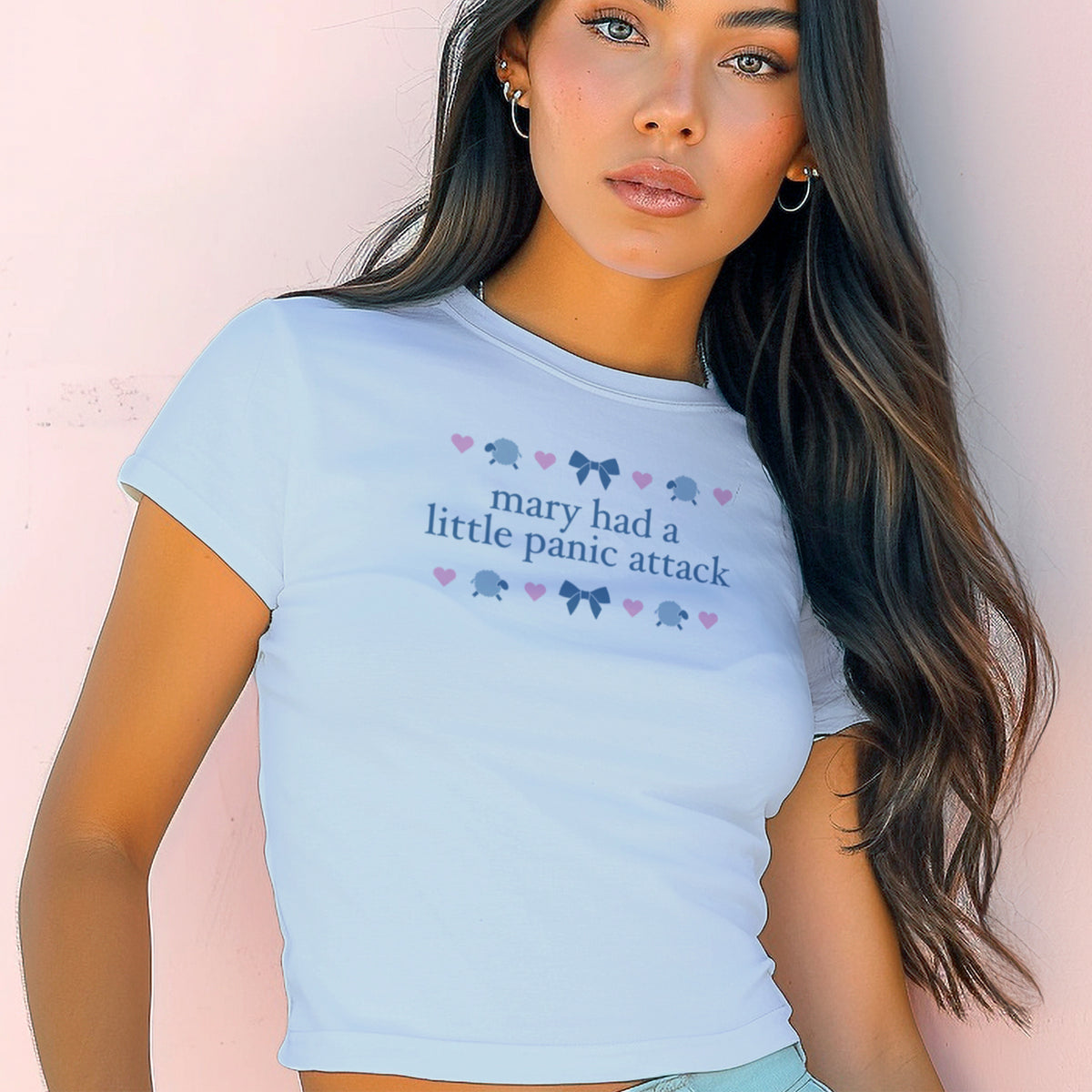 Poor Little Mary Micro Rib Baby Tee