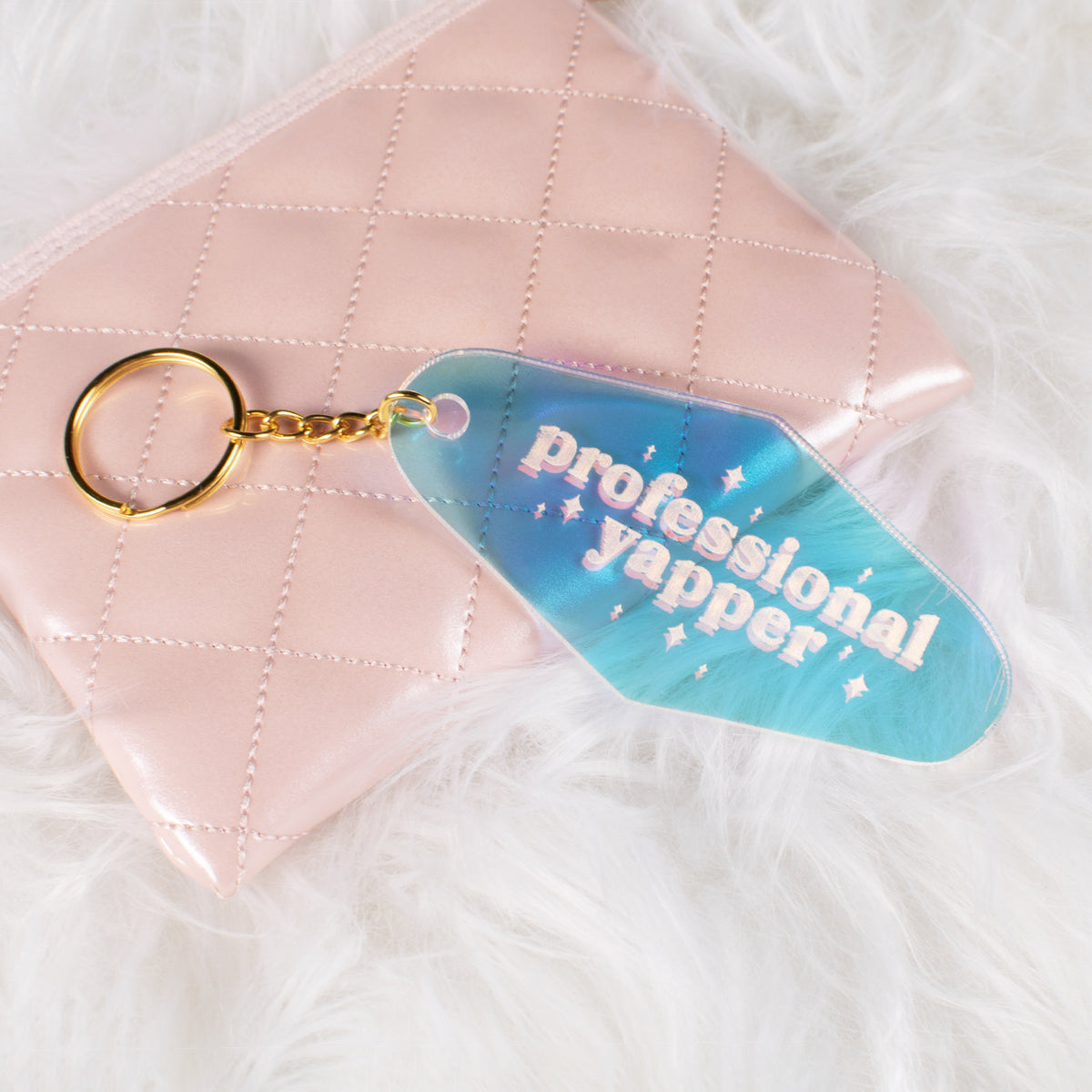 Professional Yapper Iridescent Motel Keychain