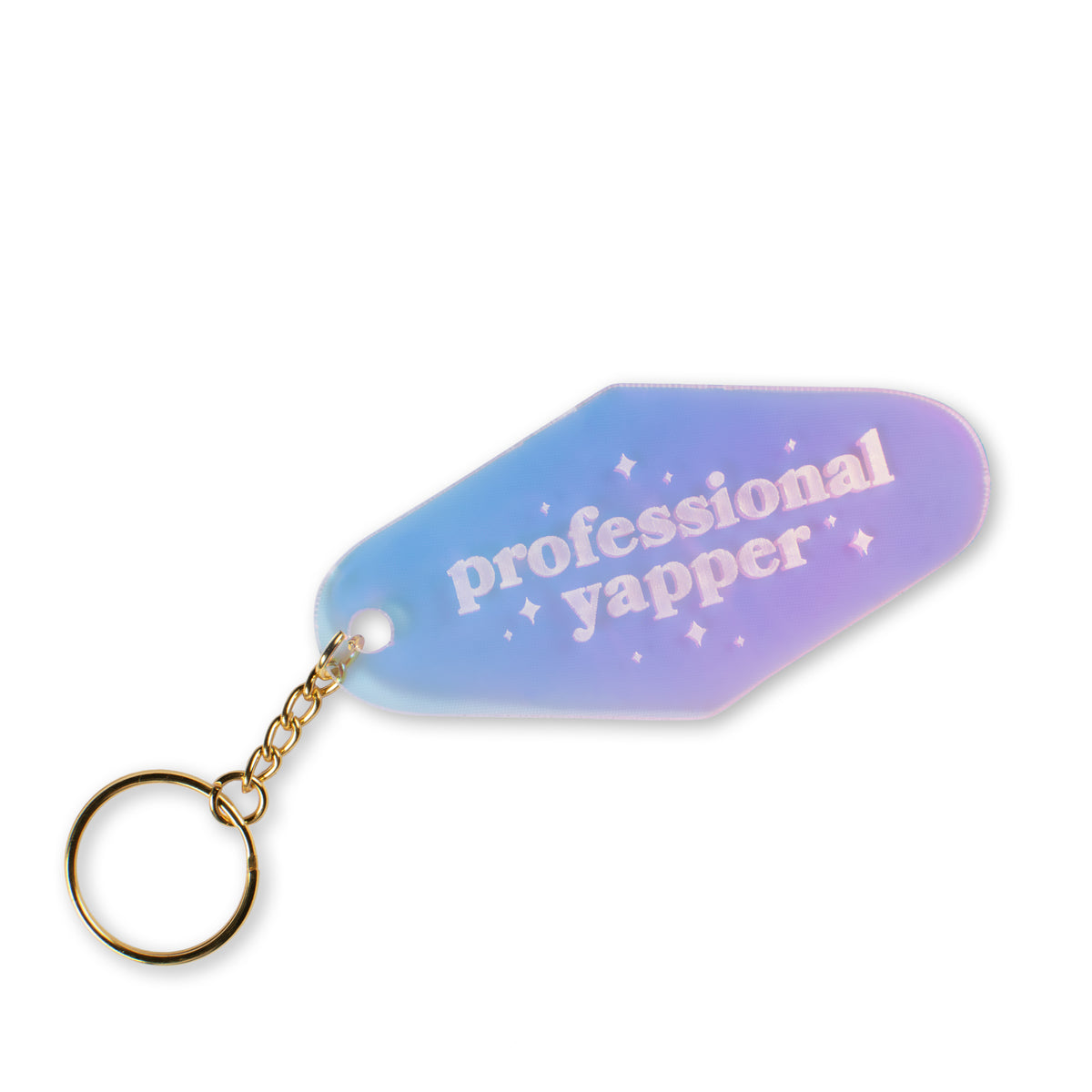 Professional Yapper Iridescent Motel Keychain