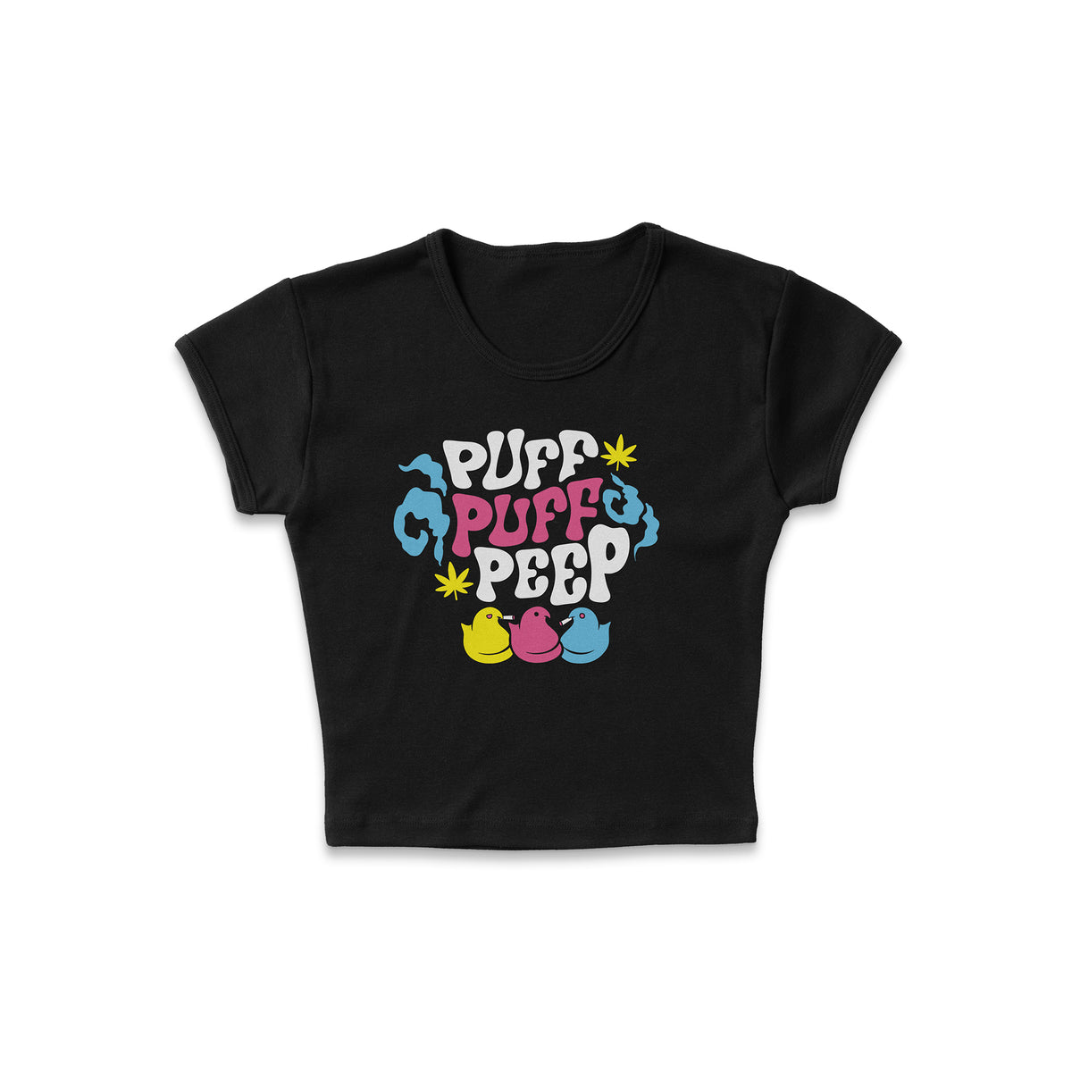 Puff Puff Peep Micro Rib Baby Tee