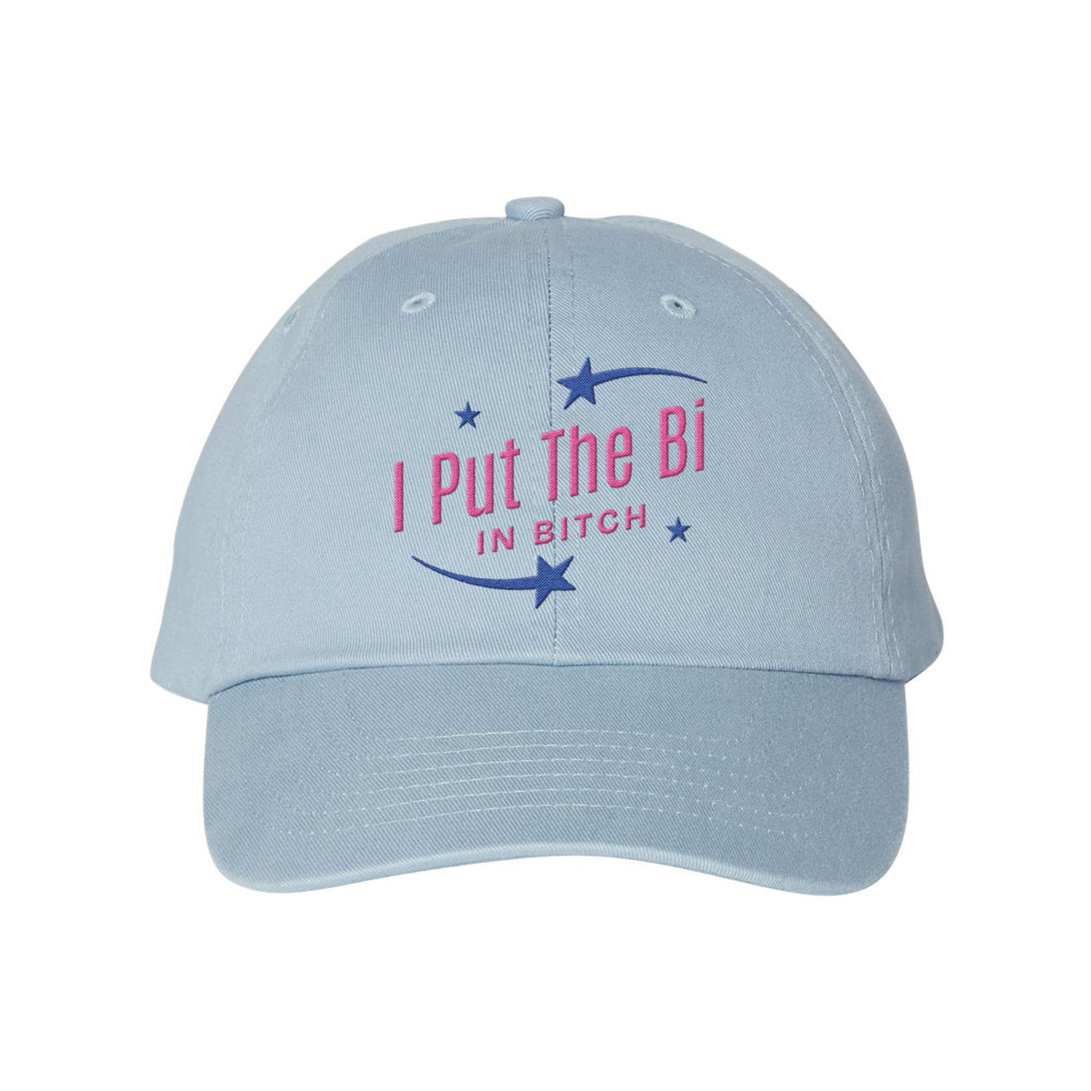 Put The Bi Embroidered Bio-Washed Classic Dad Hat