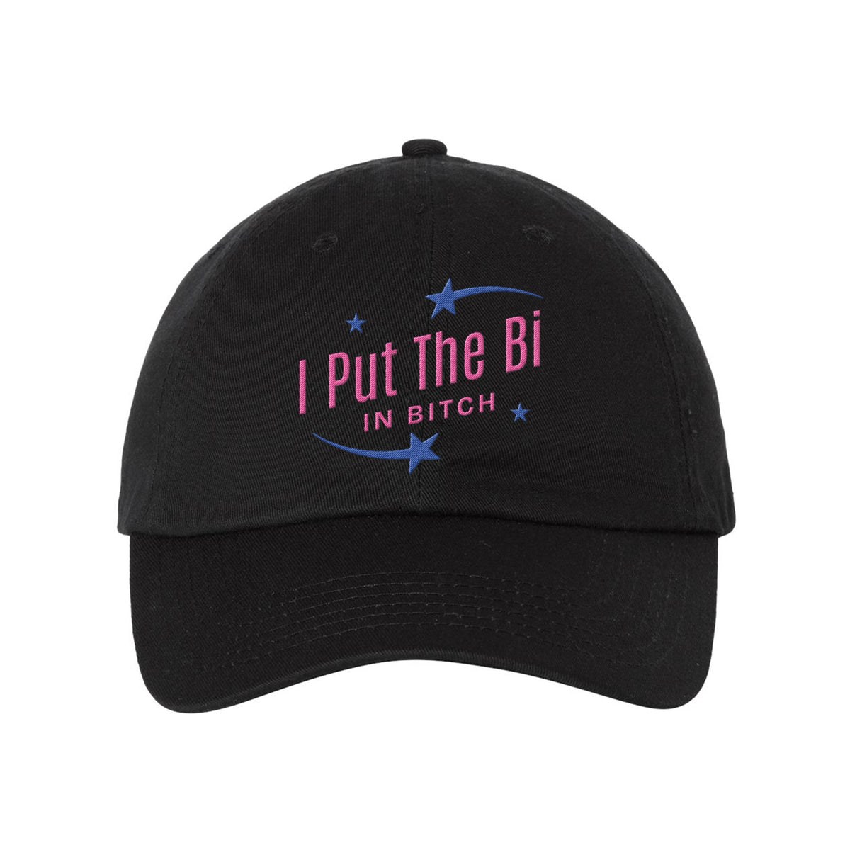 Put The Bi Embroidered Bio-Washed Classic Dad Hat