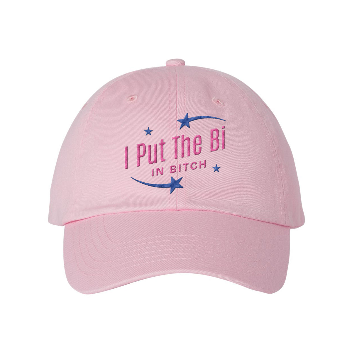 Put The Bi Embroidered Bio-Washed Classic Dad Hat