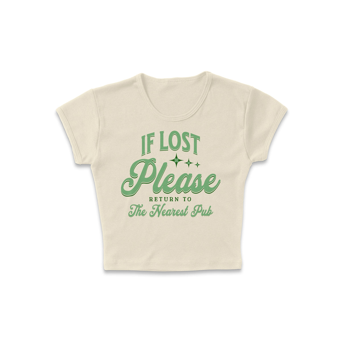 Return To The Pub Micro Rib Baby Tee